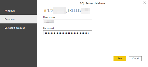 Authenticate to sign into the SQL server (in this case, using SQL database authentication)