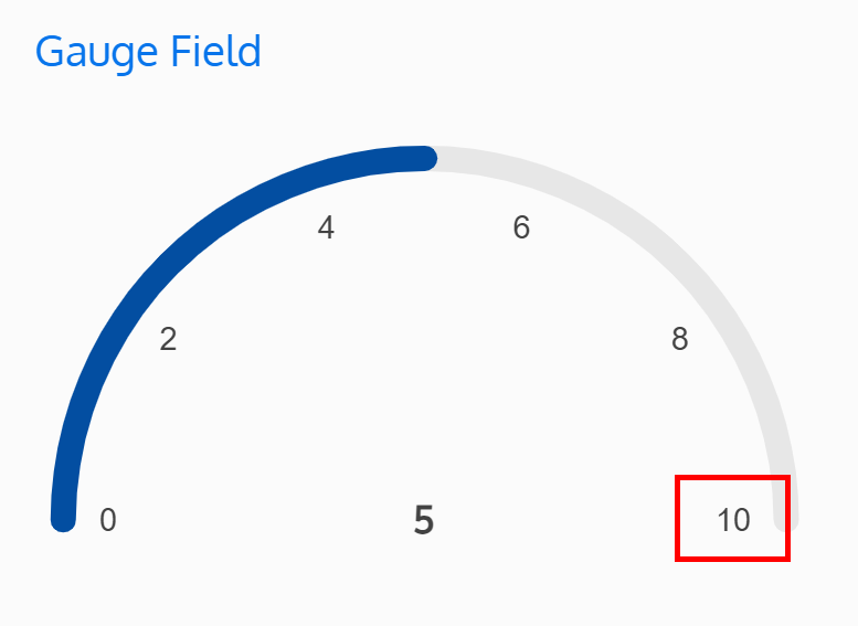 Screenshot of a gauge field's minimum value
