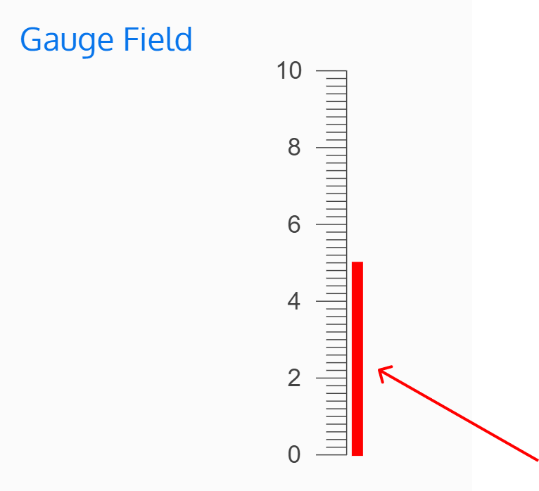 Screenshot of a gauge field meter